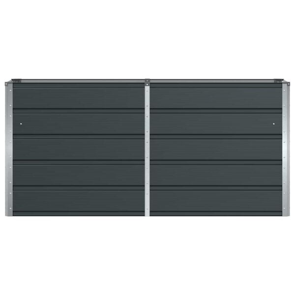 Plantenbak Antraciet Staal 160x40x75 cm - 58% Korting