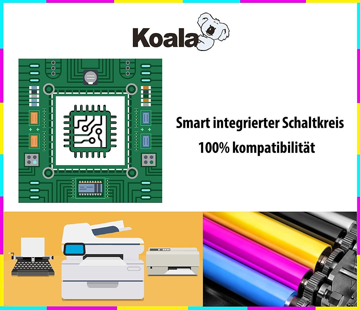 5-Pack Hoge Capaciteit Tonerset voor Brother TN241/TN245 - 59% Korting