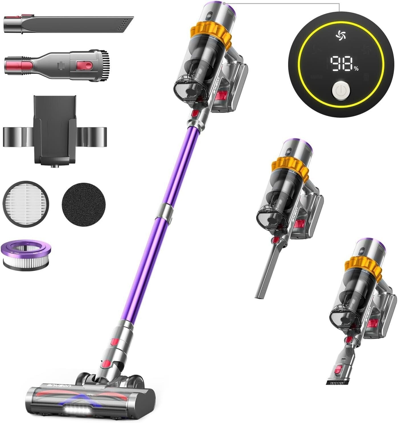 Draadloze Steelstofzuiger 3-in-1 | 400W | 61% Korting