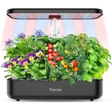 Hydroponisch Kweeksysteem 12-Pods met LED, Zwart - 29% Korting