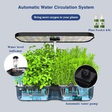 Hydroponisch Kweeksysteem 12-Pods met LED, Zwart - 29% Korting