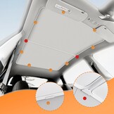 34% Korting: Opvouwbaar Zonnescherm Dak Tesla Model Y 2020-2024 Beige