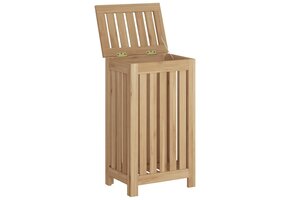 vidaXL Wasmand Massief Teakhout 35x25x60cm - 34% Korting!
