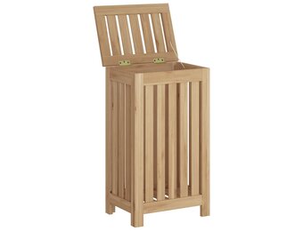 vidaXL Wasmand Massief Teakhout 35x25x60cm - 34% Korting!