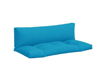VidaXL Palletkussens, 2 Stuks Stof Lichtblauw - 34% Korting!