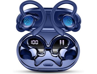 Draadloze Sport In-ear Hoofdtelefoon - 50u Speeltijd, Ruisonderdrukking, Blauw (33% Korting)