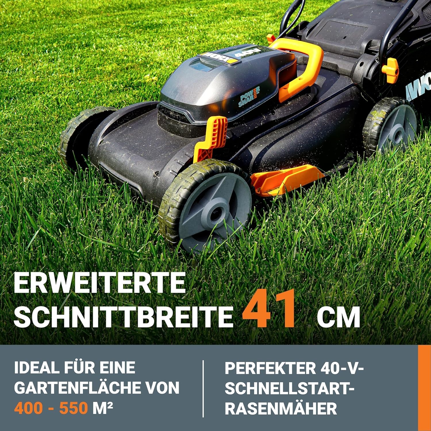 Accu-grasmaaier 41cm | 40V | Korting 35%