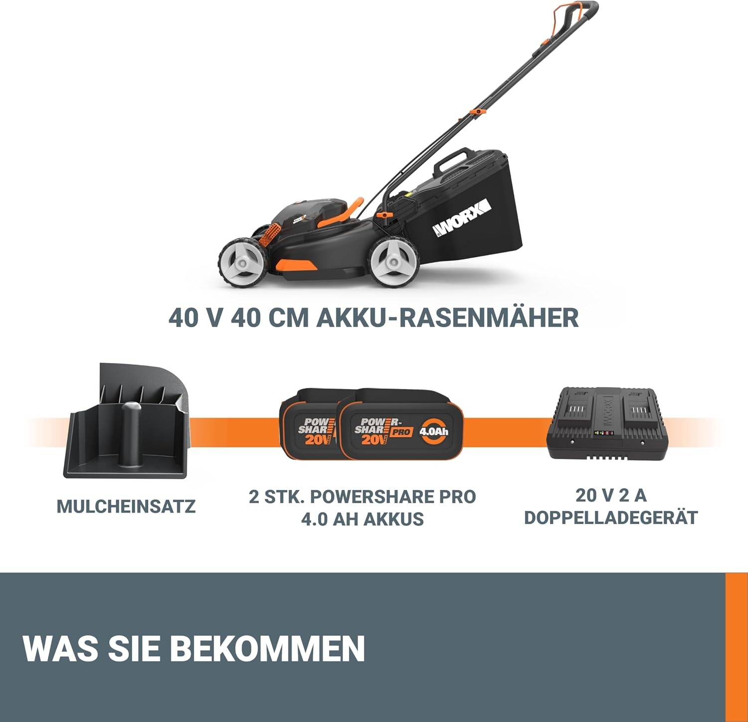 Accu-grasmaaier 41cm | 40V | Korting 35%