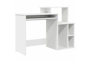Wit Bureau met Opbergruimte (120.5cm) - 59% Korting