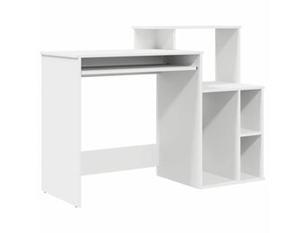 Wit Bureau met Opbergruimte (120.5cm) - 59% Korting