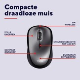 Stille Draadloze Muis Zwart met 40% Korting