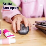 Stille Draadloze Muis Zwart met 40% Korting