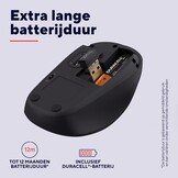 Stille Draadloze Muis Zwart met 40% Korting