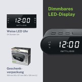 Wekkerradio M-10CR DAB+/FM met Dubbel Alarm & Grote Display - 33% Korting