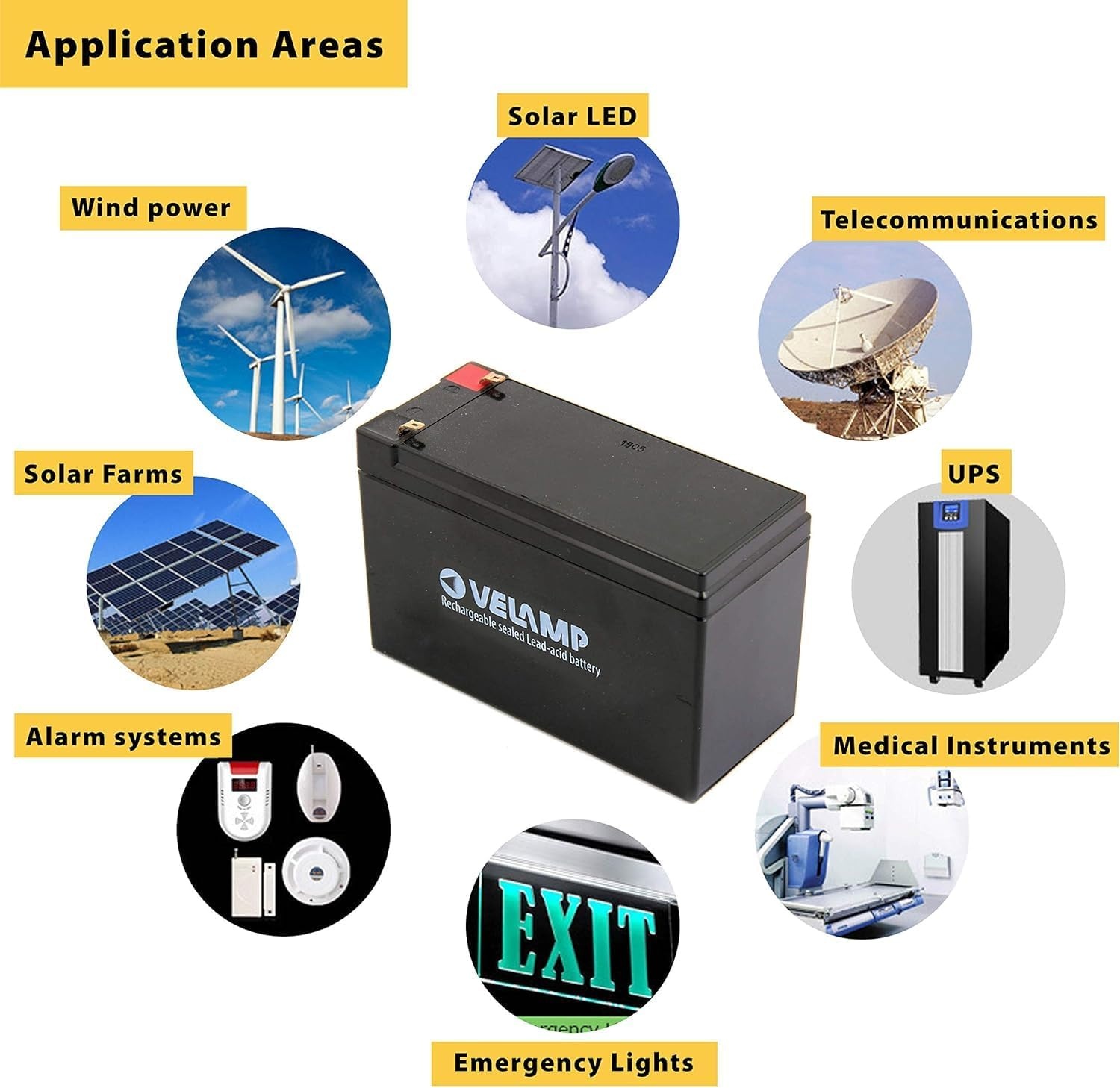 12V 7Ah Loodaccu voor UPS, Alarm & Noodstroom | 32% Korting