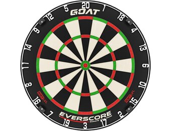Dartbord 18 inch Zwart | Sisal | Zelfherstellend | Minimale Bounce-outs | 34% Korting