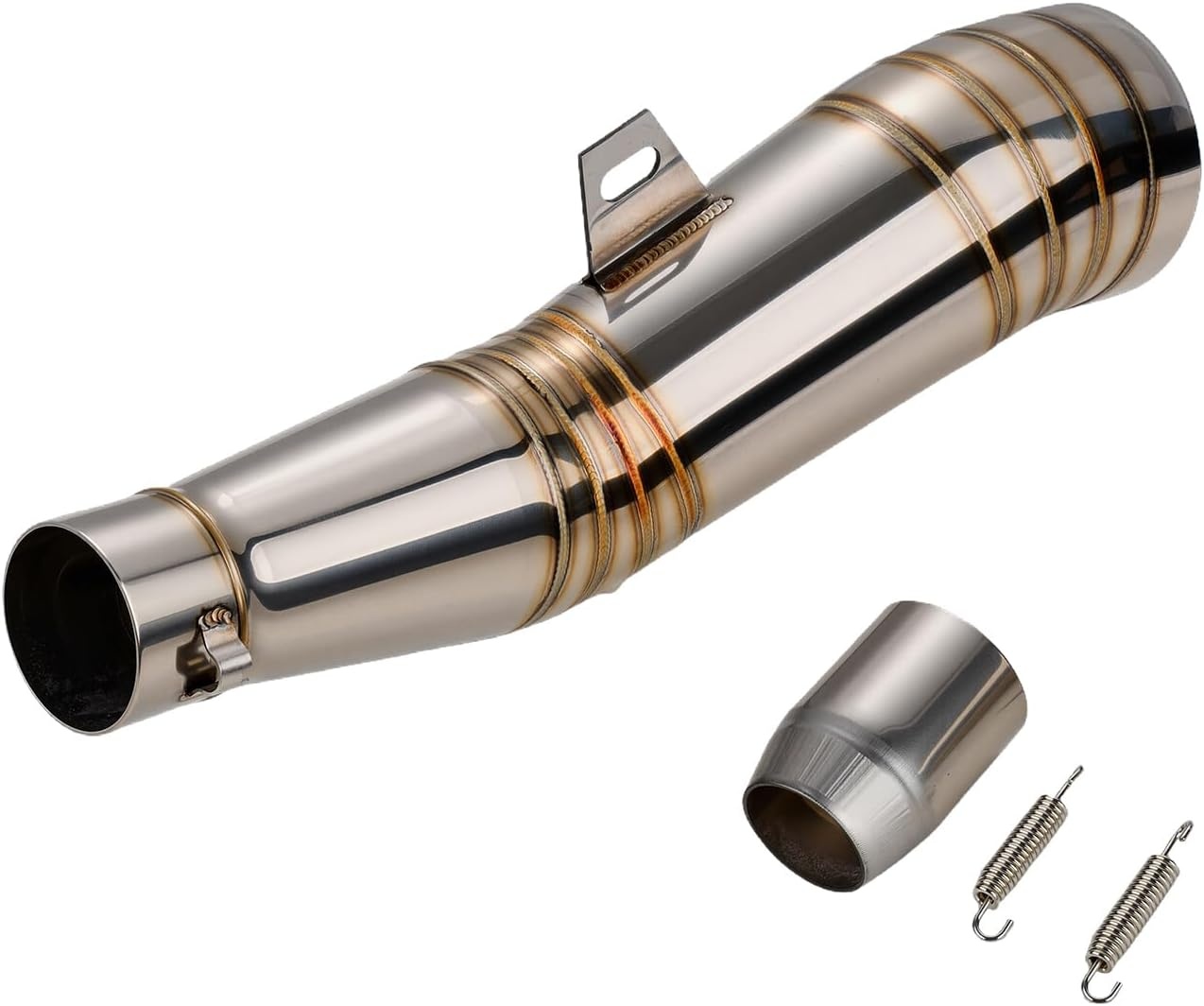 RVS Motoruitlaatdemper 51mm - Universeel met 34% Korting