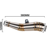 RVS Motoruitlaatdemper 51mm - Universeel met 34% Korting