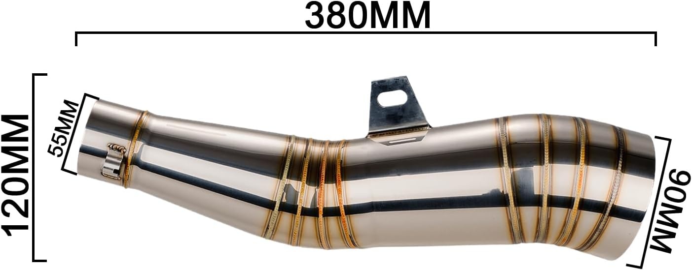 RVS Motoruitlaatdemper 51mm - Universeel met 34% Korting