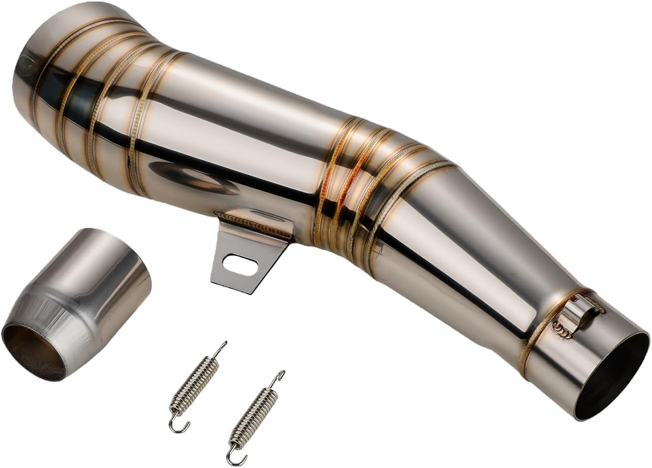RVS Motoruitlaatdemper 51mm - Universeel met 34% Korting