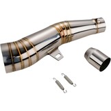 RVS Motoruitlaatdemper 51mm - Universeel met 34% Korting