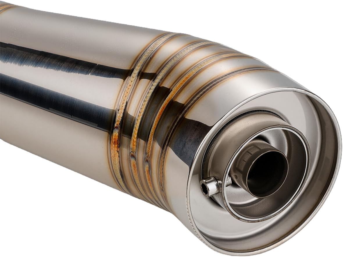 RVS Motoruitlaatdemper 51mm - Universeel met 34% Korting