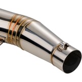 RVS Motoruitlaatdemper 51mm - Universeel met 34% Korting