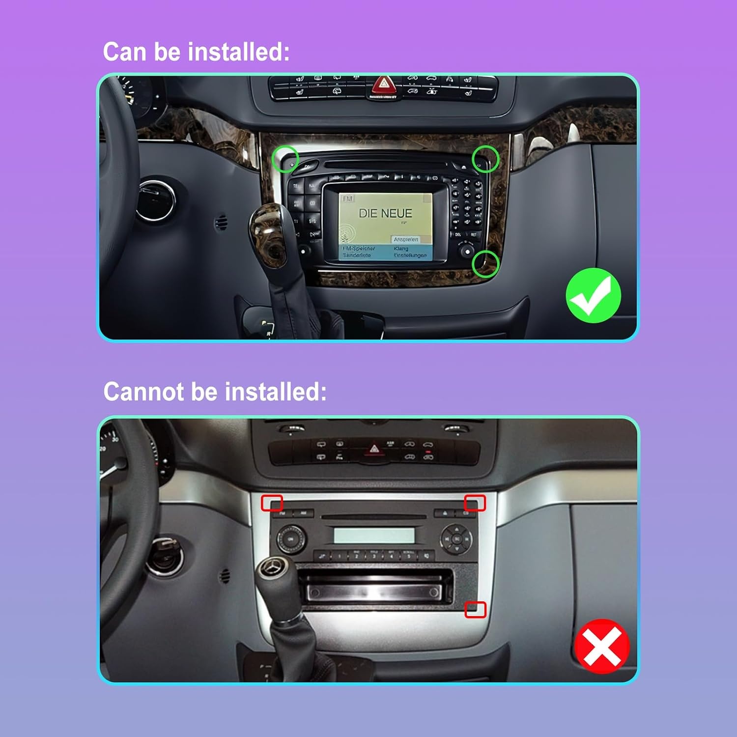 Android Autoradio 9" voor Mercedes Viano/Vito - 30% Korting