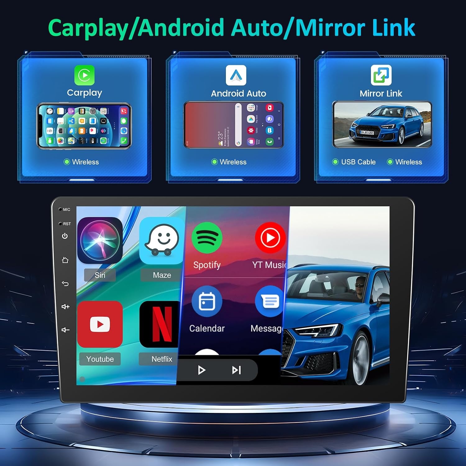 Android Autoradio 9" voor Mercedes Viano/Vito - 30% Korting