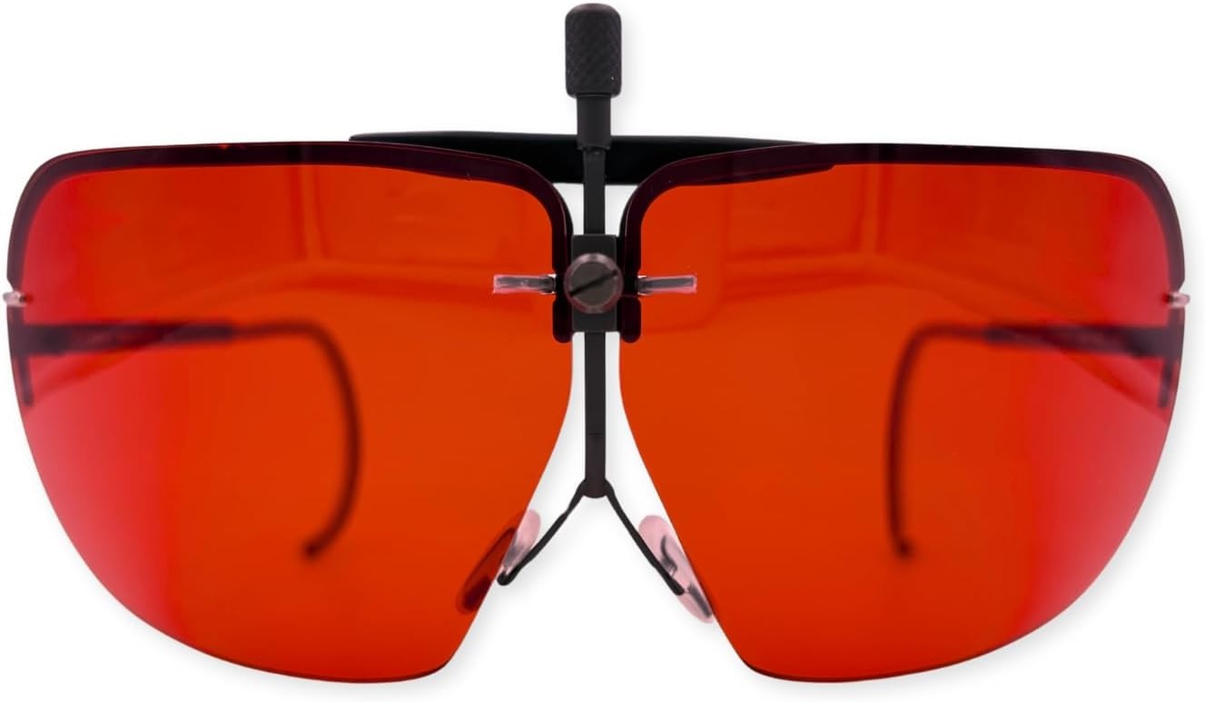 Sportbril Schieten Rood - Ultralicht RVS Frame met Korting