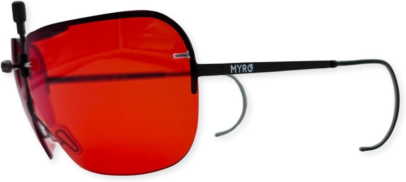 Sportbril Schieten Rood - Ultralicht RVS Frame met Korting