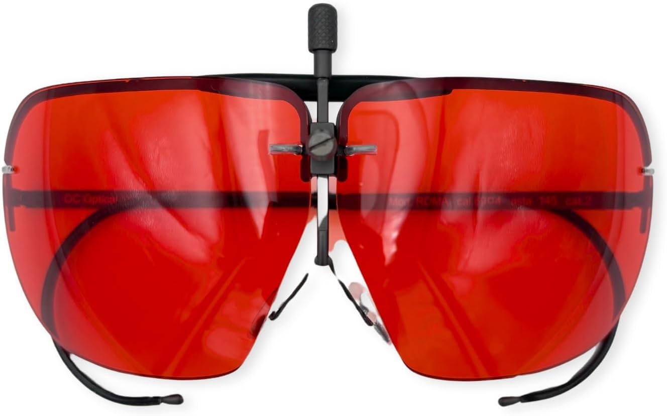 Sportbril Schieten Rood - Ultralicht RVS Frame met Korting