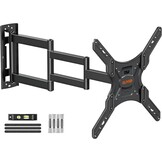 Verstelbare TV Muurbeugel (26-60") - Max 74.8cm Uitschuifbaar - Zwart
