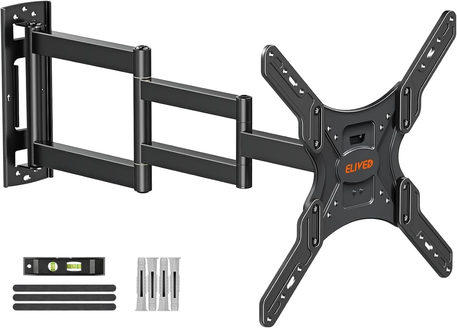 Verstelbare TV Muurbeugel (26-60") - Max 74.8cm Uitschuifbaar - Zwart
