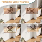 Verstelbare TV Muurbeugel (26-60") - Max 74.8cm Uitschuifbaar - Zwart