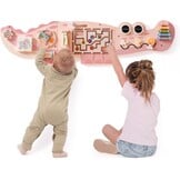 8-in-1 Roze Houten Wand Activiteitenbord | Montessori Speelgoed met Korting