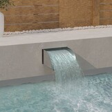 RVS Waterval 30cm - Ontspannend Watergeluid voor Tuin of Zwembad (33% Korting)