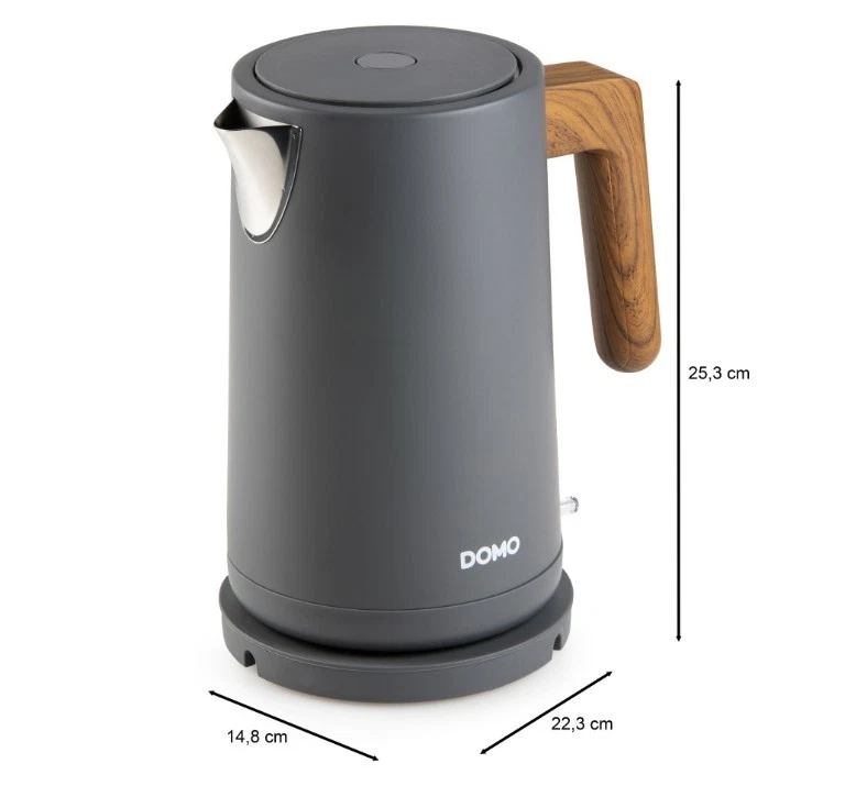 Waterkoker Matgrijs 1,7L 2200W - Met korting!
