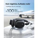 Draadloze Over-Ear Koptelefoon ANC | 100 uur batterij | Zwart | 34% Korting