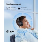 Draadloze Over-Ear Koptelefoon ANC | 100 uur batterij | Zwart | 34% Korting