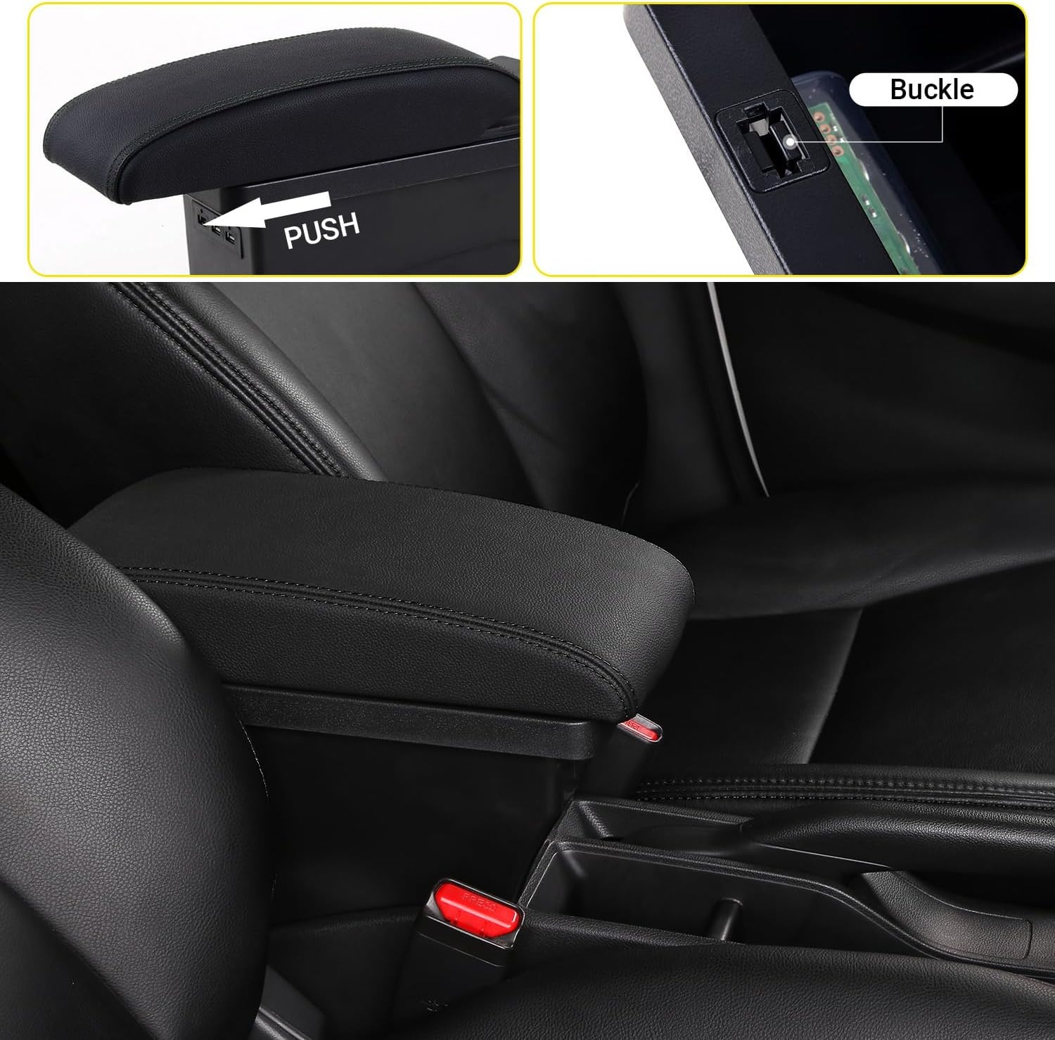 Middenarmsteun Toyota Aygo X 2021-2024 Zwart | 34% Korting!