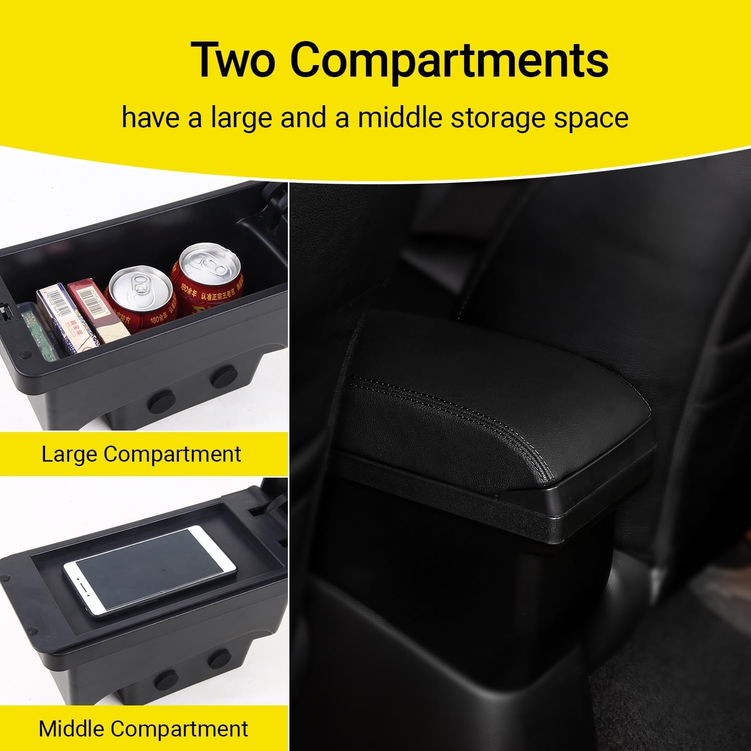 Middenarmsteun Toyota Aygo X 2021-2024 Zwart | 34% Korting!