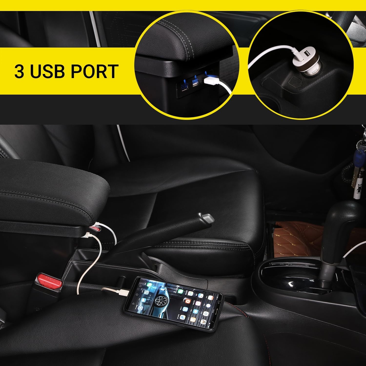 Middenarmsteun Toyota Aygo X 2021-2024 Zwart | 34% Korting!