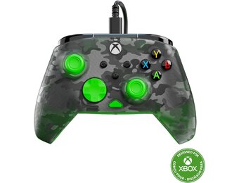Gamingcontroller Xbox/PC - Ghost Camo Zwart Groen - 33% Korting