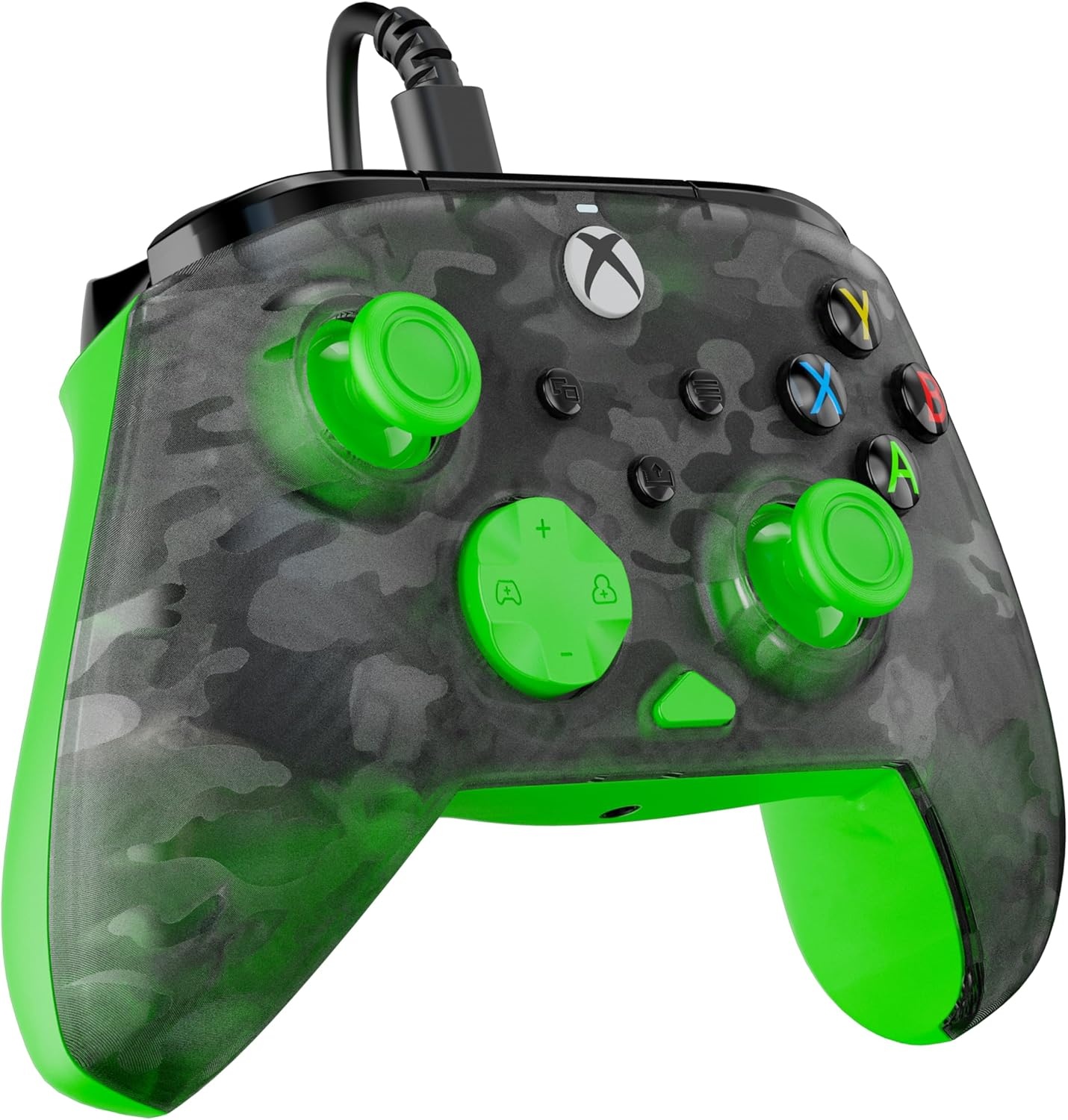 Gamingcontroller Xbox/PC - Ghost Camo Zwart Groen - 33% Korting