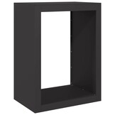 VidaXL Haardhoutrek Staal Zwart - 60x40x80cm - 34% Korting