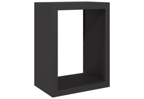 VidaXL Haardhoutrek Staal Zwart - 60x40x80cm - 34% Korting