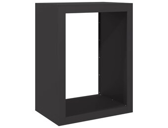 VidaXL Haardhoutrek Staal Zwart - 60x40x80cm - 34% Korting