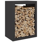 VidaXL Haardhoutrek Staal Zwart - 60x40x80cm - 34% Korting