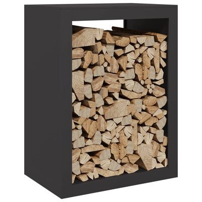 VidaXL Haardhoutrek Staal Zwart - 60x40x80cm - 34% Korting